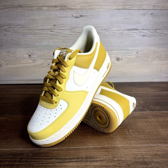 Nike Air Force 1 OneLow 07 Bronzine Saturn Gold Mens Size 13 FZ4034 716